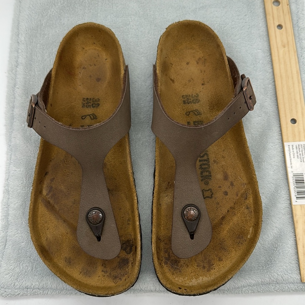 Birkenstock Gizeh Oiled Leather Sandals Women’s 38/US 7 to 7.5 - Picture 2 of 10